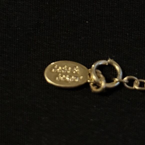 Jade & Jasper Brand Signed Goldtone Delicate Double Strand Necklace 15.5 Inches - Picture 6 of 8